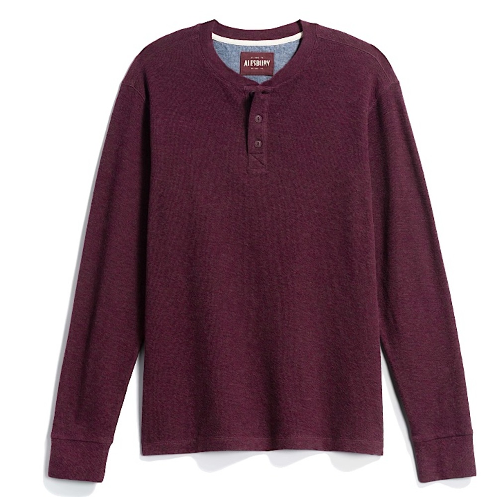 NWT Alesbury (stitch fix) Knit Henley - Burgundy